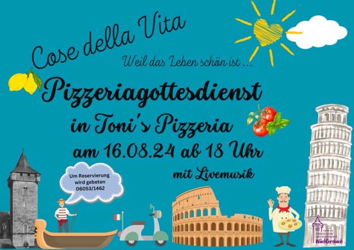 Pizzeria-Gottesdienst am 16.08.2024