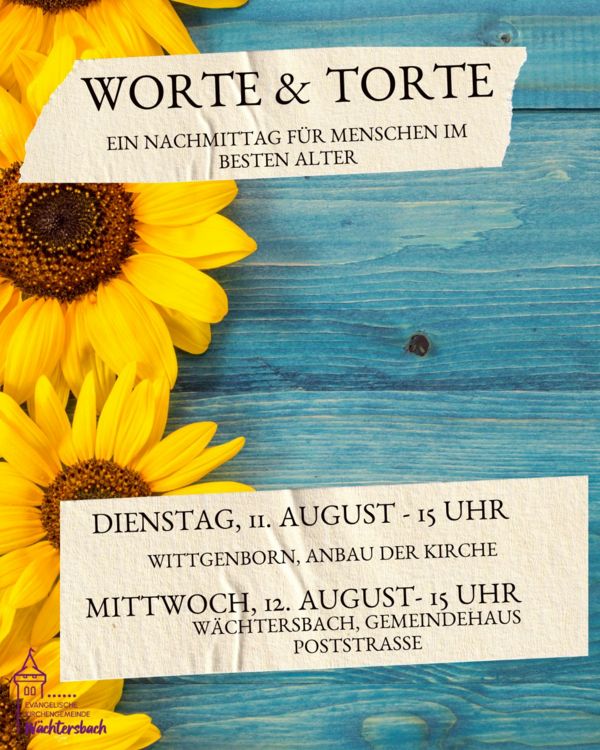 Worte und Torte am 12.08.2026