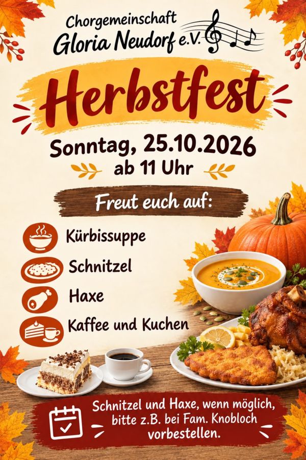 Plakat zum Herbstfest 2026