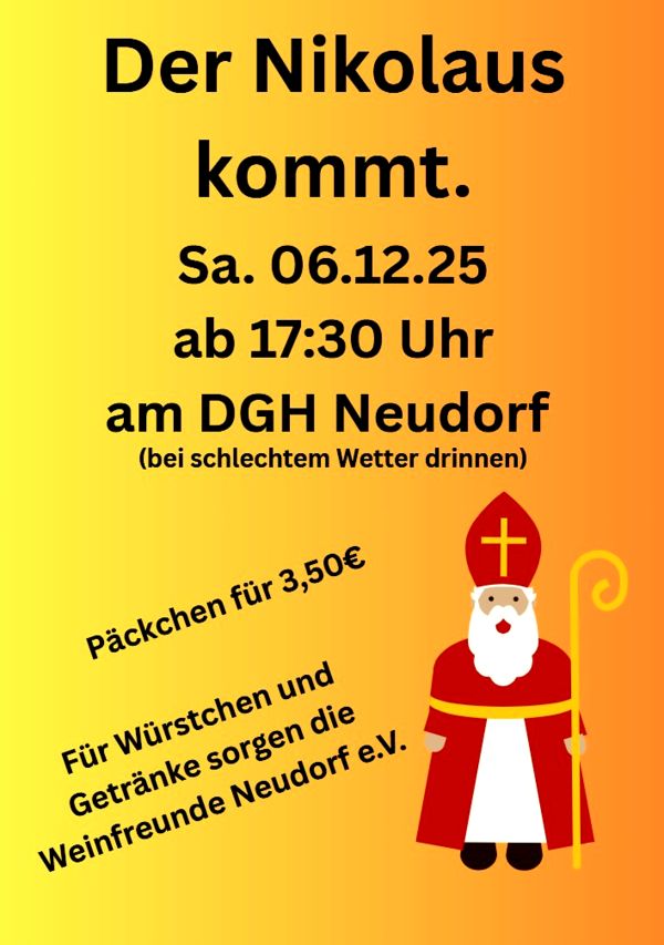 Der Nikolaus kommt